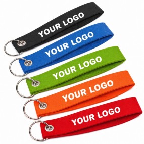Filz Schlüsselanhänger mit Logo bedrucken | Individuell...